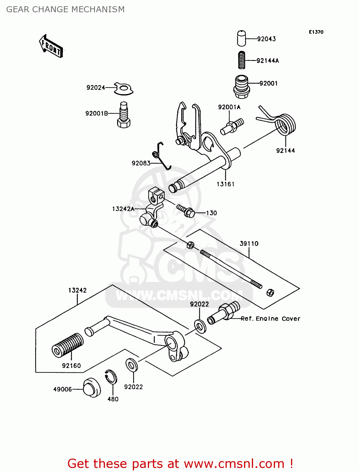 GEAR CHANGE MECHANISM Z750P9 GT750 1994 UNITED KINGDOM