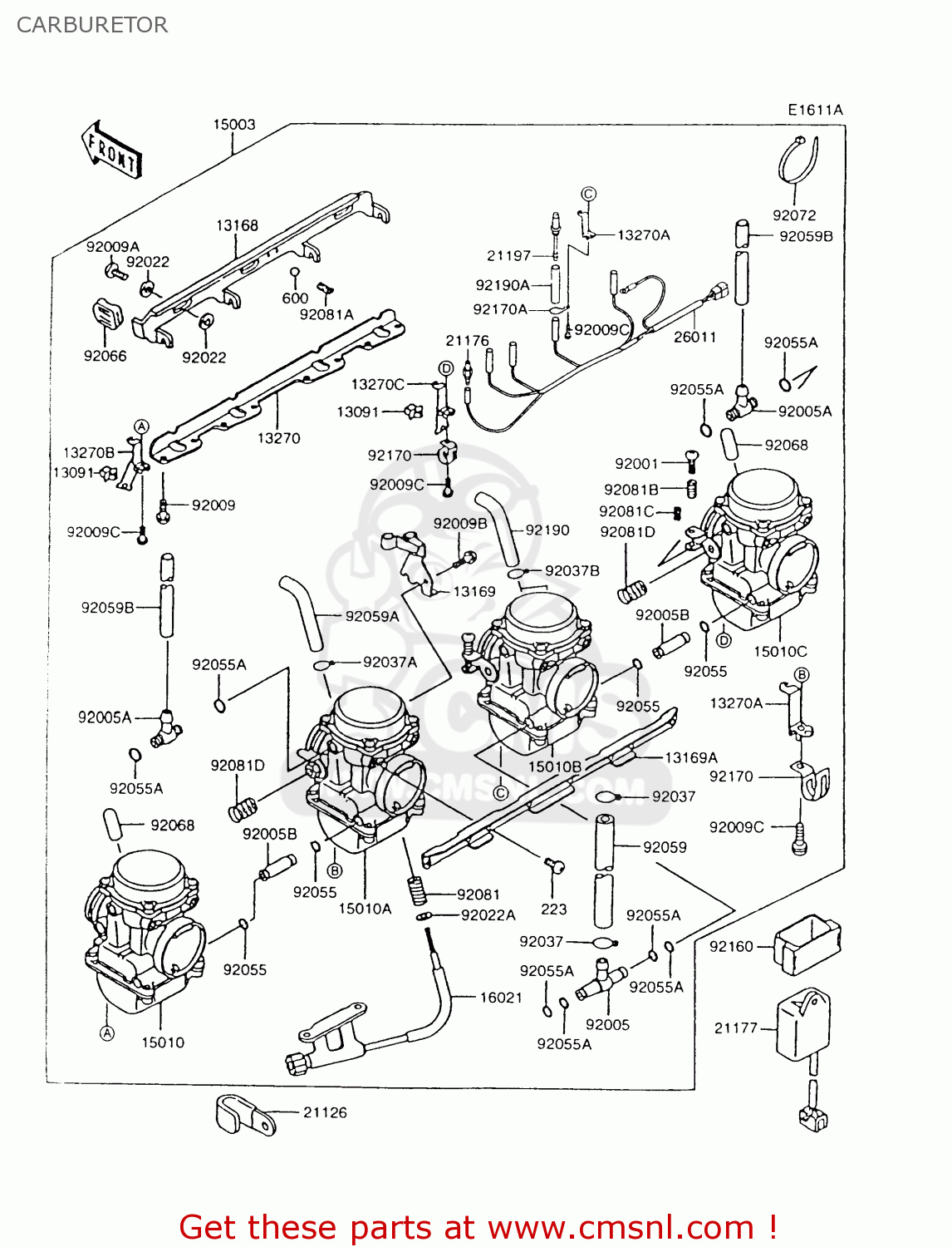 CARBURETOR Z750P9 GT750 1994 UNITED KINGDOM