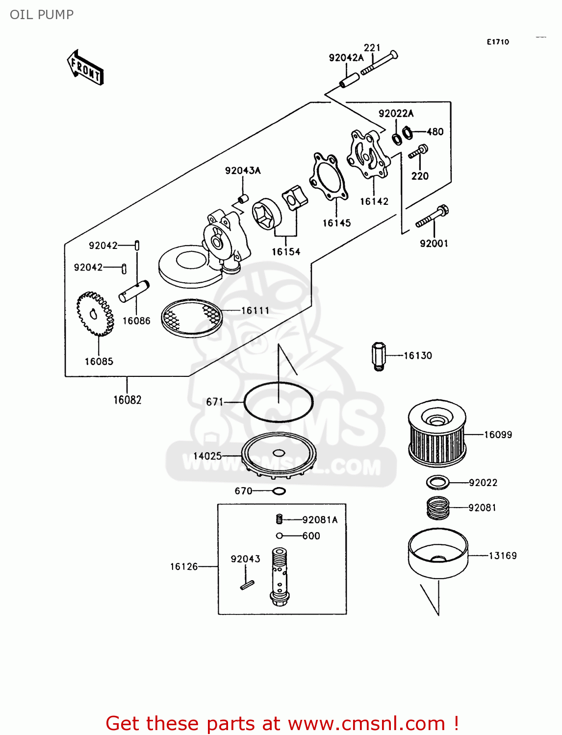 OIL PUMP Z750P9 GT750 1994 UNITED KINGDOM