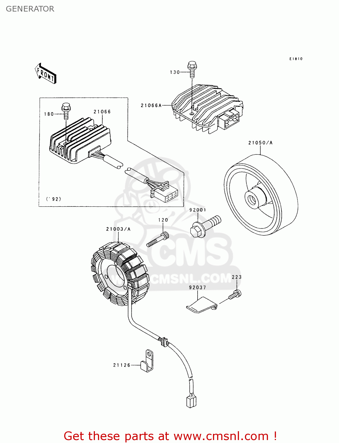 GENERATOR Z750P9 GT750 1994 UNITED KINGDOM