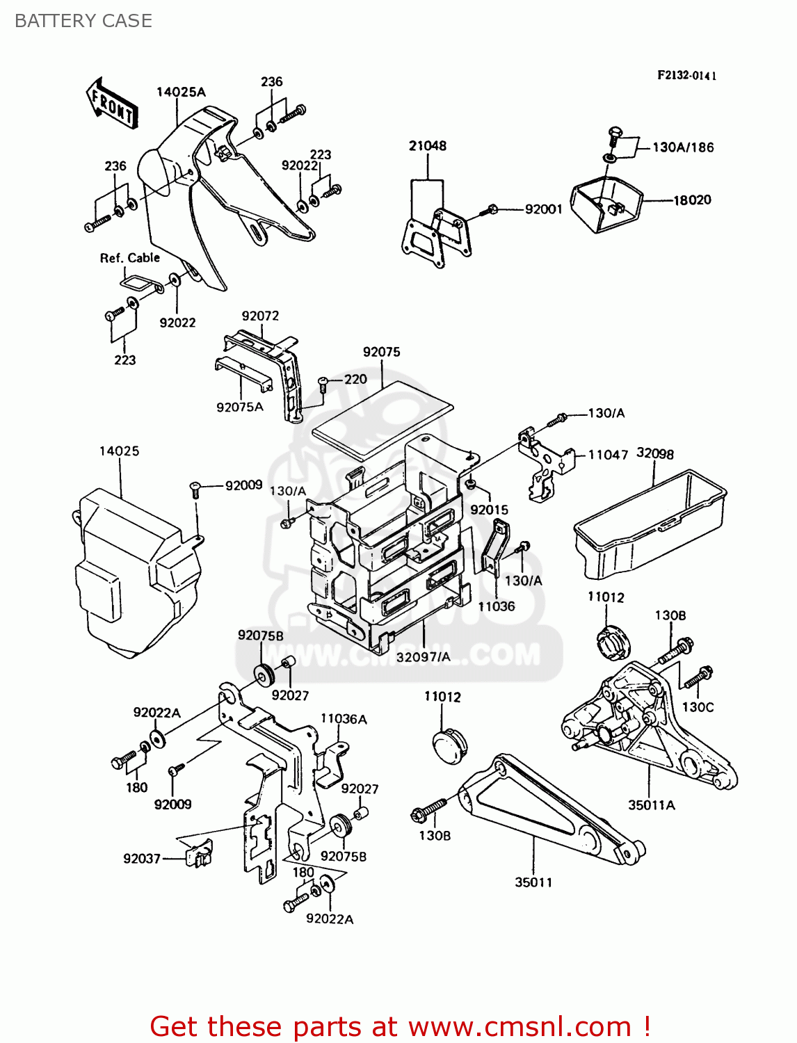 BATTERY CASE Z750P9 GT750 1994 UNITED KINGDOM