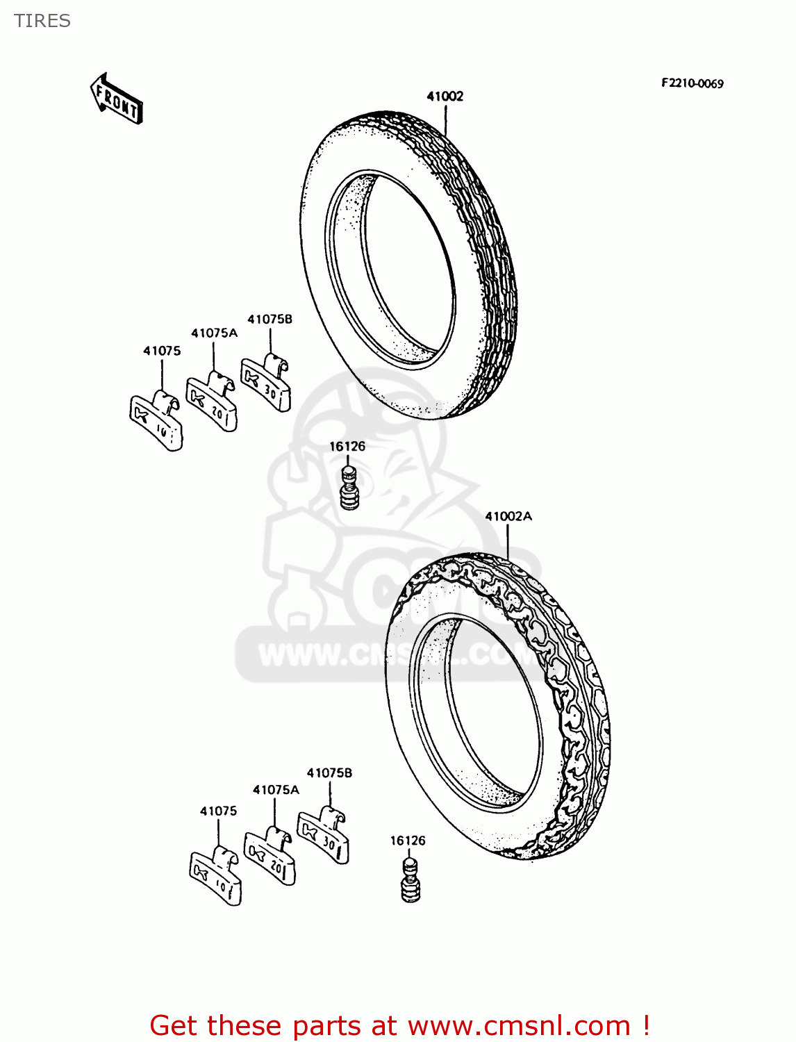 TIRES Z750P9 GT750 1994 UNITED KINGDOM