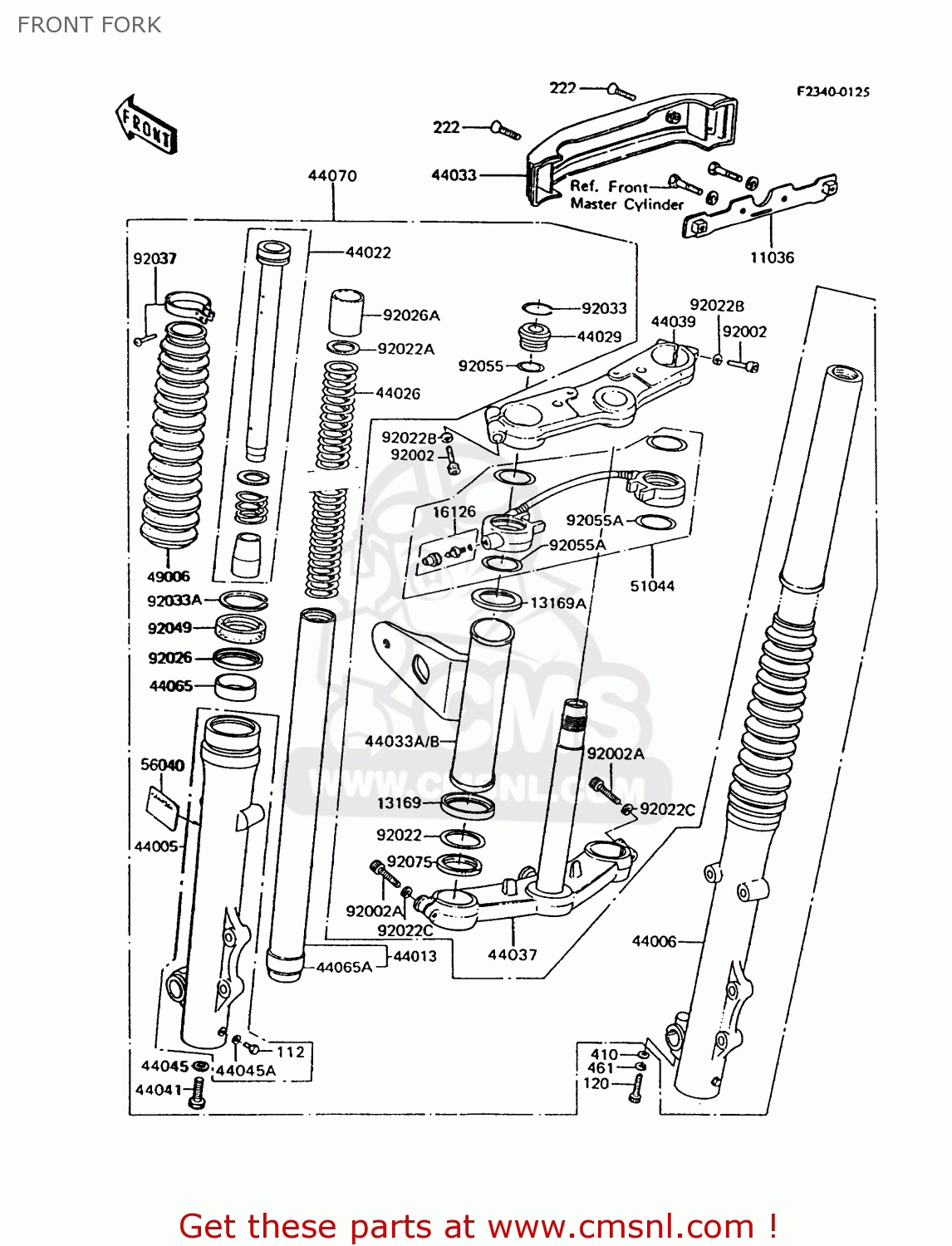 FRONT FORK Z750P9 GT750 1994 UNITED KINGDOM