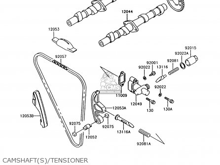 CAMSHAFT(S)/TENSIONER - Z750P9 GT750 1994 UNITED KINGDOM