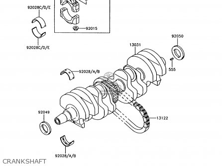 CRANKSHAFT - Z750P9 GT750 1994 UNITED KINGDOM