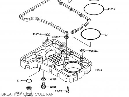 BREATHER COVER/OIL PAN - Z750P9 GT750 1994 UNITED KINGDOM