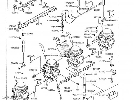 CARBURETOR - Z750P9 GT750 1994 UNITED KINGDOM