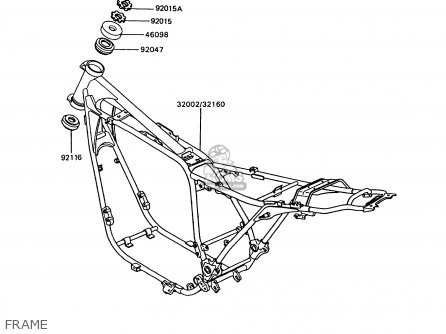 FRAME - Z750P9 GT750 1994 UNITED KINGDOM