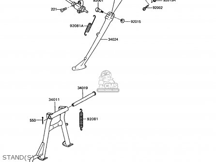 STAND(S) - Z750P9 GT750 1994 UNITED KINGDOM