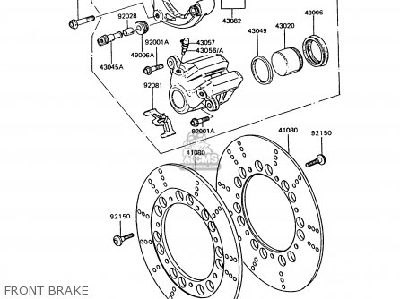 FRONT BRAKE - Z750P9 GT750 1994 UNITED KINGDOM
