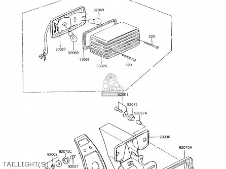 TAILLIGHT(S) - Z750P9 GT750 1994 UNITED KINGDOM