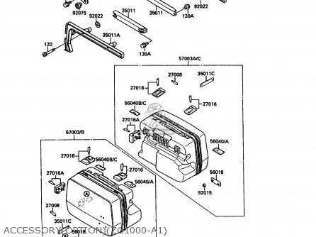 ACCESSORY(OPTION)(ZG1000-A1) - ZG1000A1 1000GTR 1986 EUROPE FR UK FG GR IT NR SD SP ST