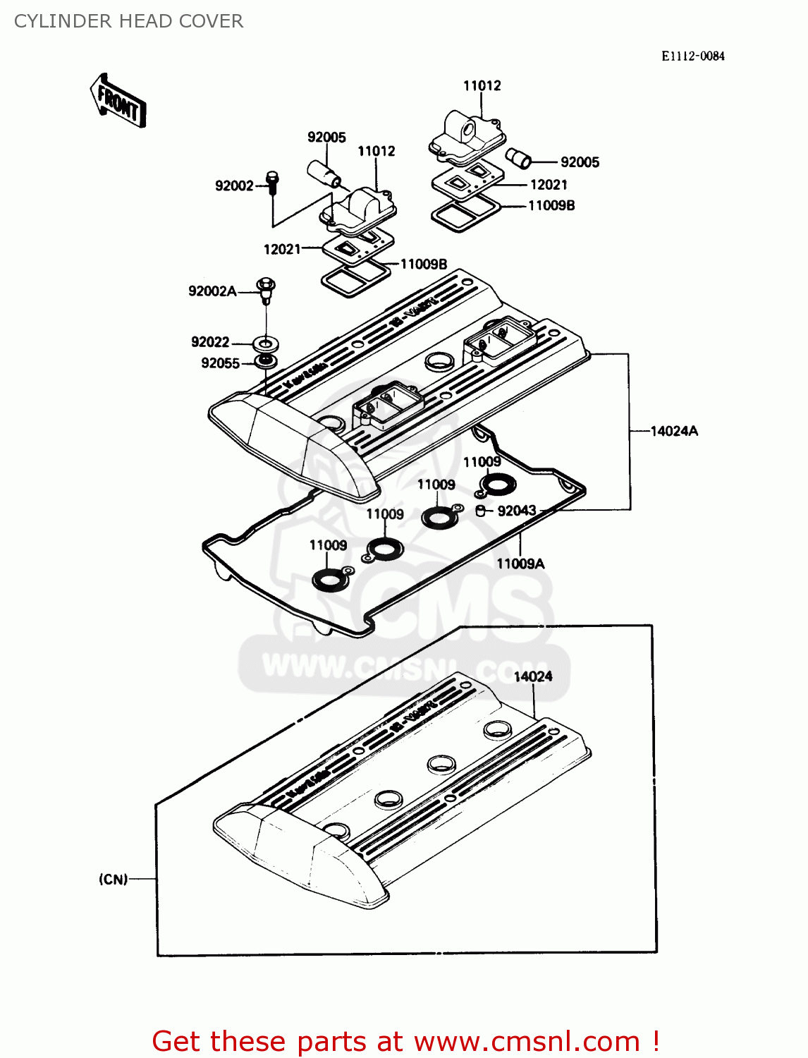 CYLINDER HEAD COVER ZG1000A1 CONCOURS 1986 USA CALIFORNIA CANADA