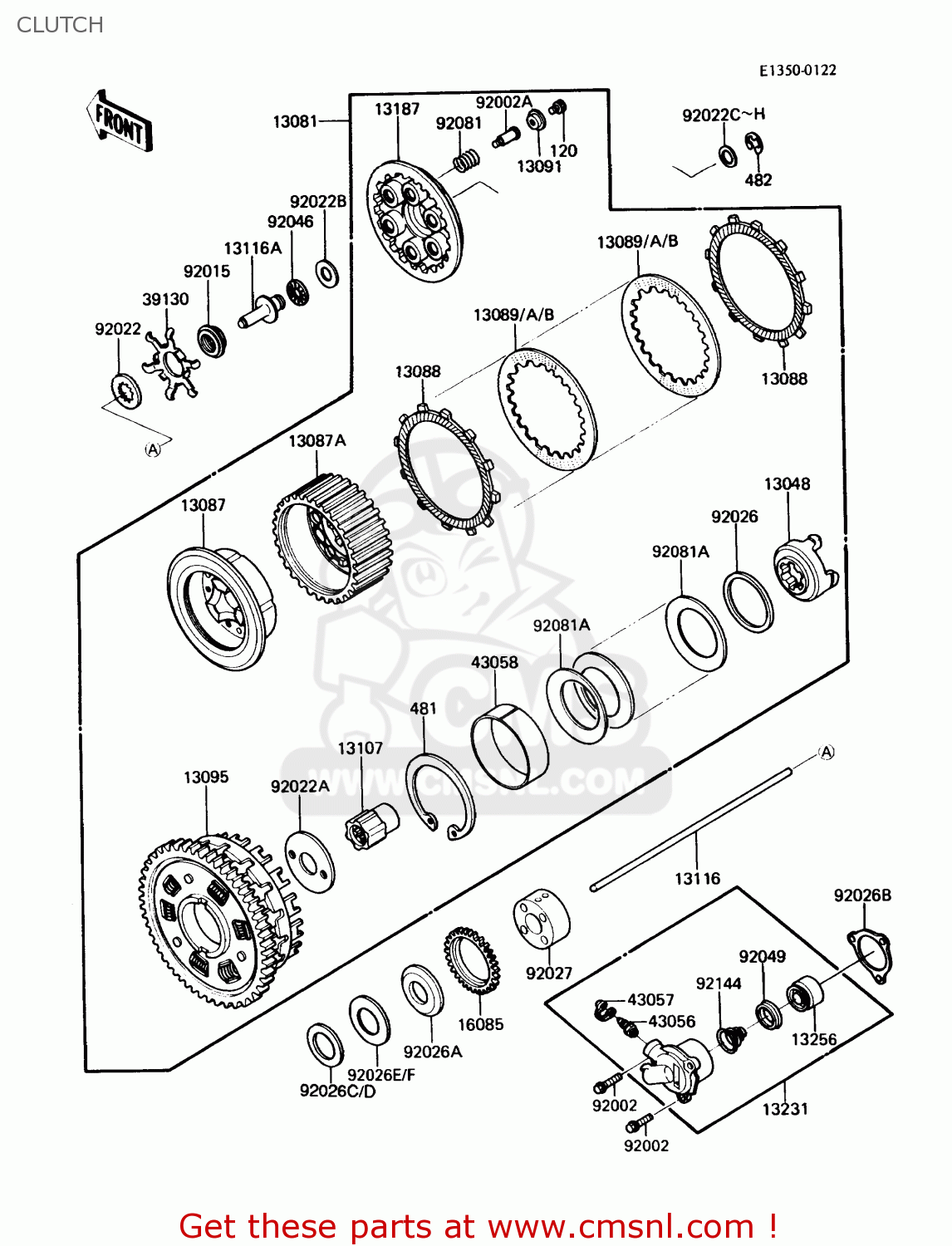 CLUTCH ZG1000A1 CONCOURS 1986 USA CALIFORNIA CANADA