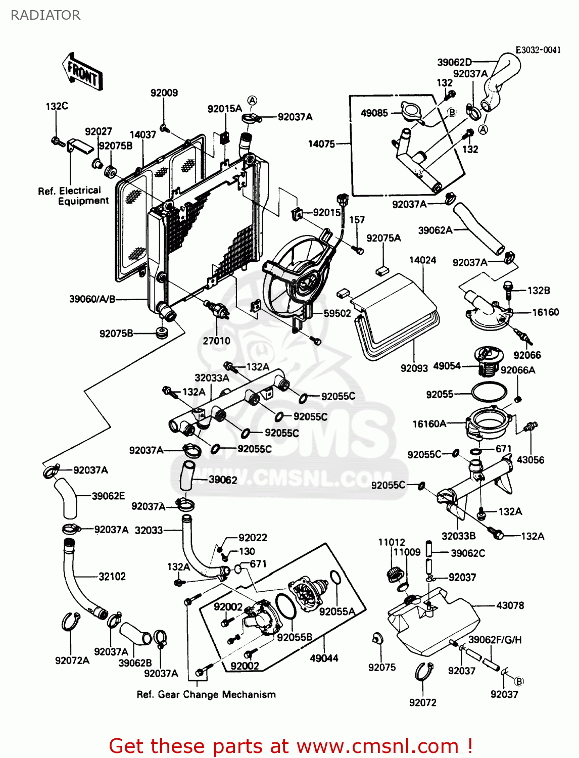 RADIATOR ZG1000A1 CONCOURS 1986 USA CALIFORNIA CANADA