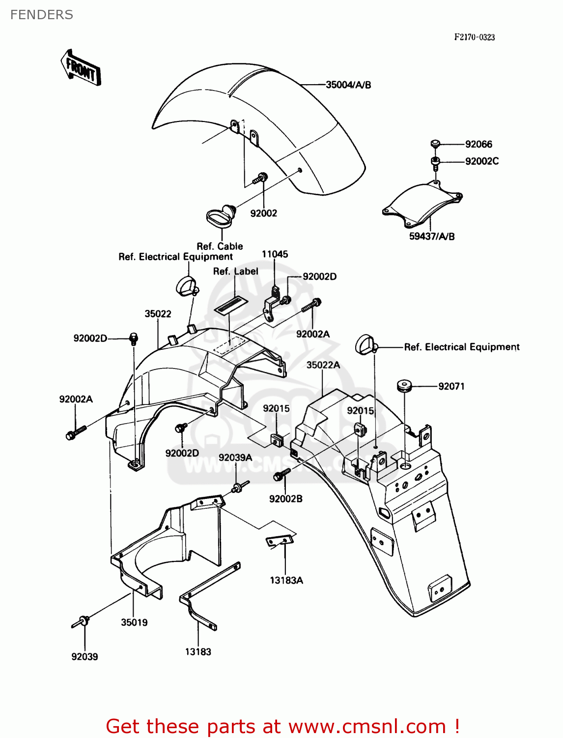 FENDERS ZG1000A1 CONCOURS 1986 USA CALIFORNIA CANADA