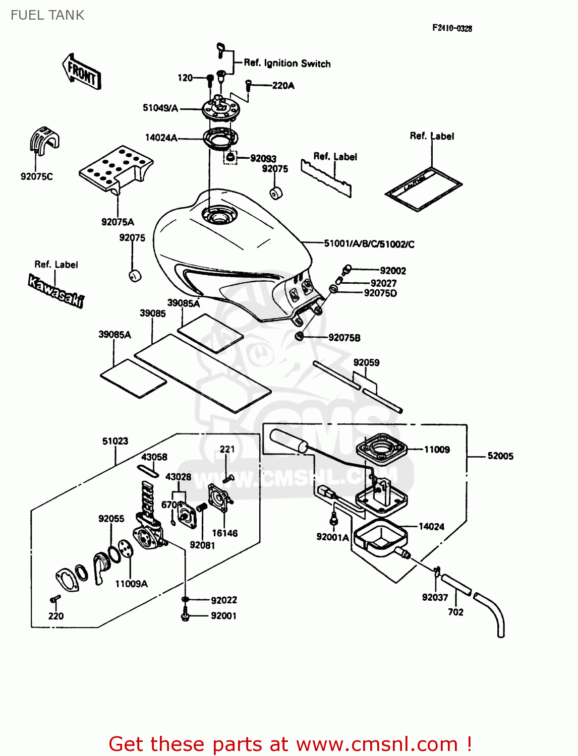 FUEL TANK ZG1000A1 CONCOURS 1986 USA CALIFORNIA CANADA