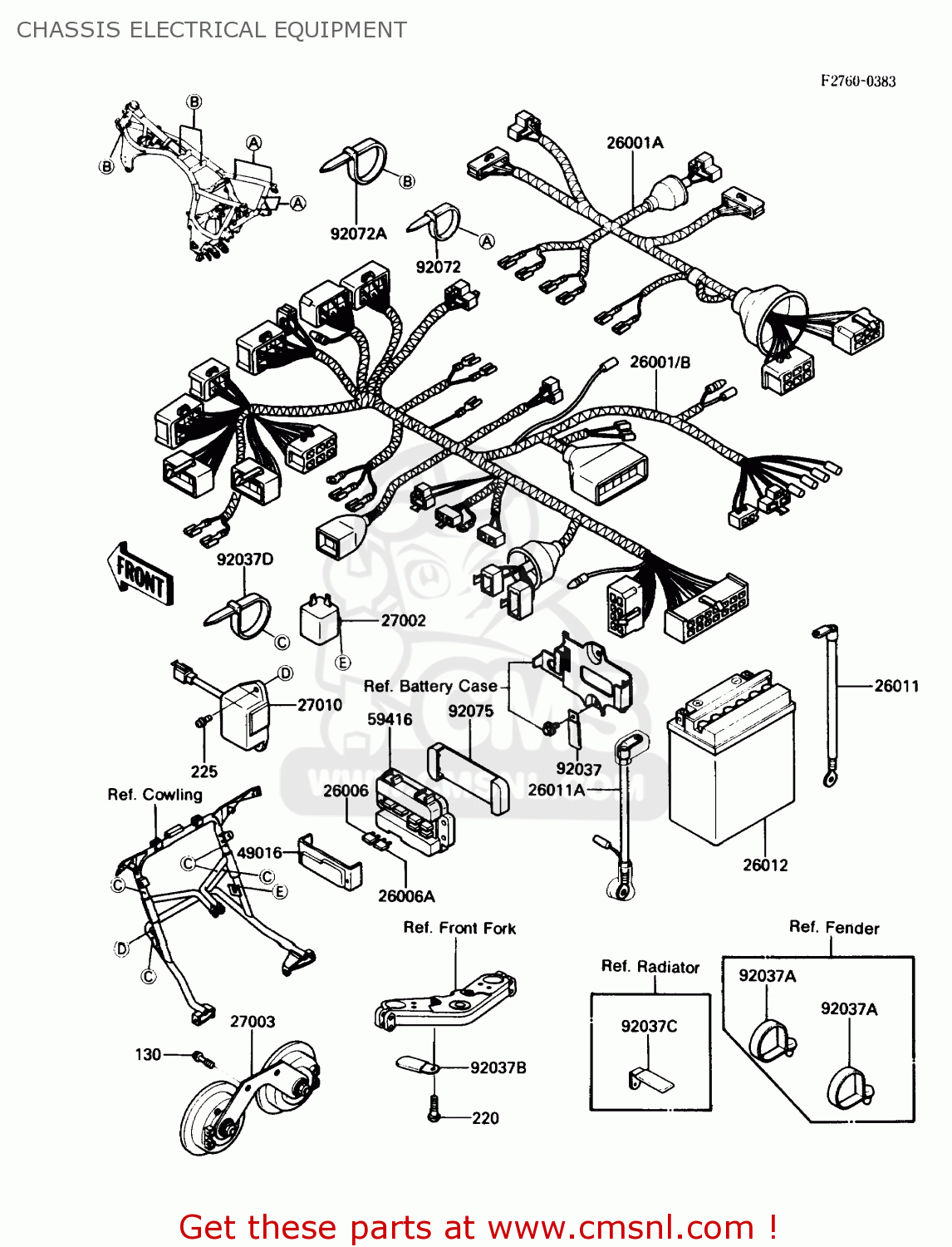 CHASSIS ELECTRICAL EQUIPMENT ZG1000A1 CONCOURS 1986 USA CALIFORNIA CANADA