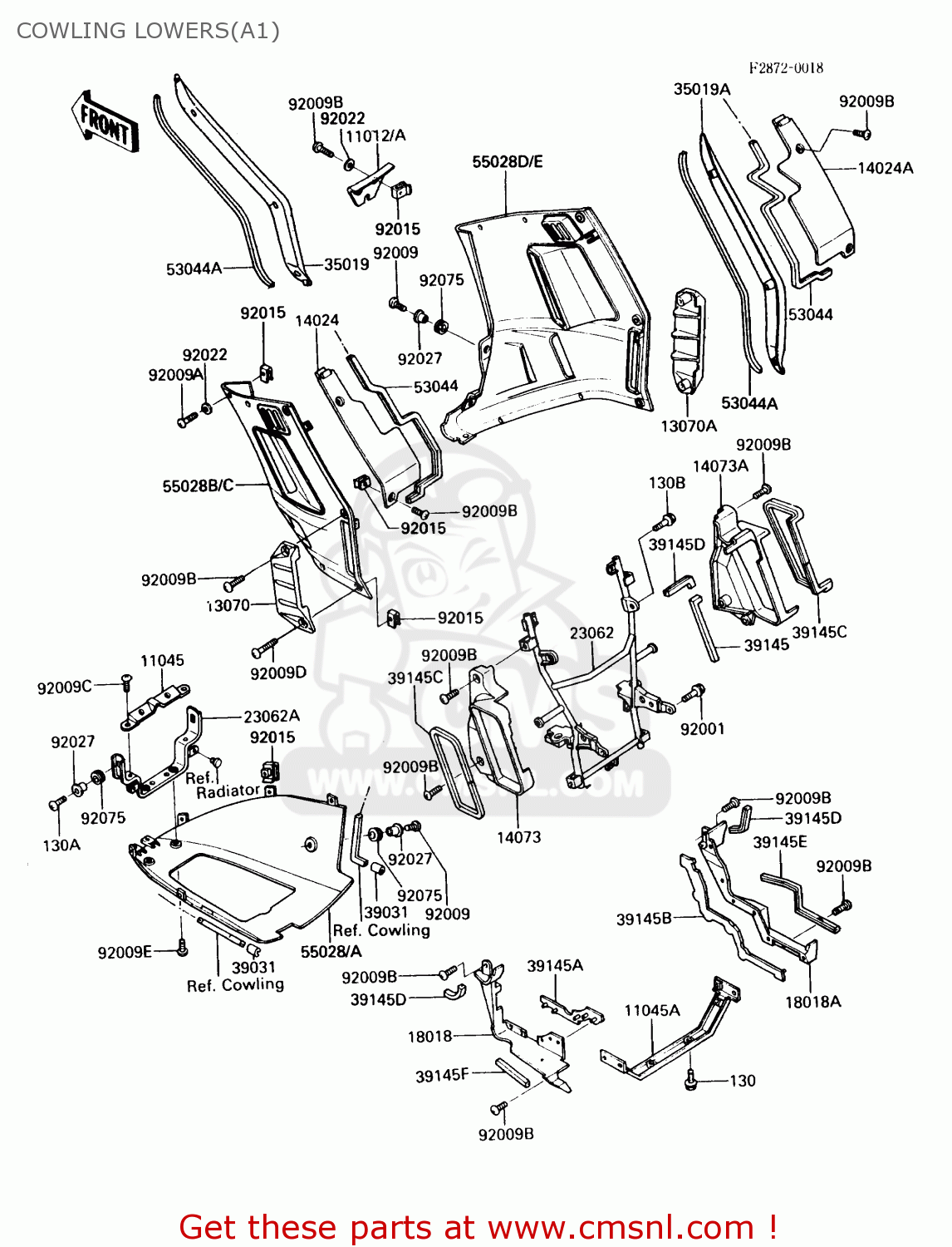 COWLING LOWERS(A1) ZG1000A1 CONCOURS 1986 USA CALIFORNIA CANADA