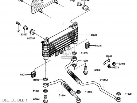 OIL COOLER - ZG1000A1 CONCOURS 1986 USA CALIFORNIA CANADA