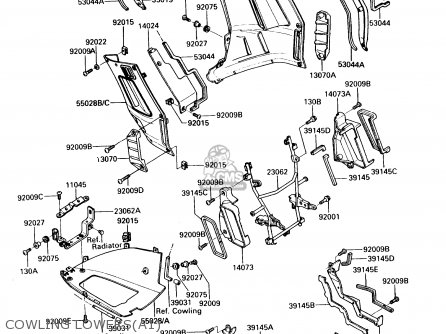 COWLING LOWERS(A1) - ZG1000A1 CONCOURS 1986 USA CALIFORNIA CANADA