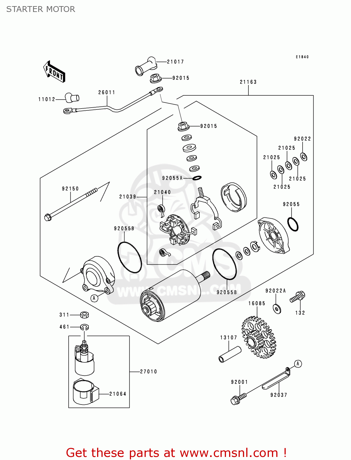 STARTER MOTOR ZG1000A10 CONCOURS 1995 USA CALIFORNIA CANADA