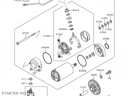 STARTER MOTOR - ZG1000A10 CONCOURS 1995 USA CALIFORNIA CANADA