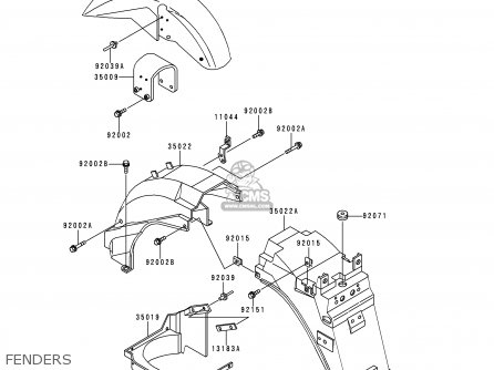 FENDERS - ZG1000A10 CONCOURS 1995 USA CALIFORNIA CANADA