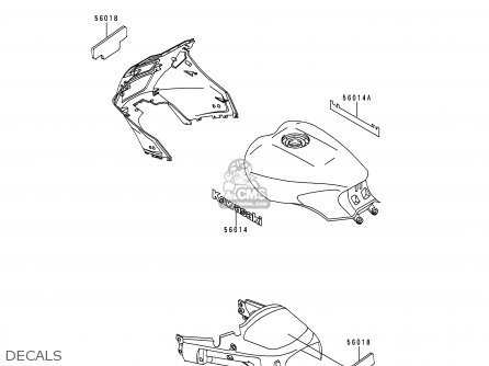 DECALS - ZG1000A10 CONCOURS 1995 USA CALIFORNIA CANADA