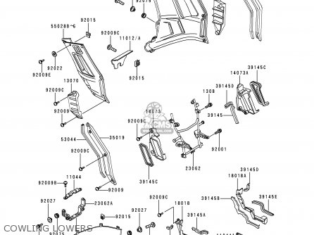 COWLING LOWERS - ZG1000A10 CONCOURS 1995 USA CALIFORNIA CANADA