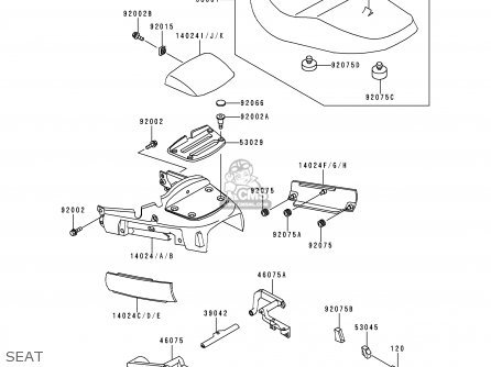 SEAT - ZG1000A11 1000GTR 1996 FRANCE NL FG IT ST
