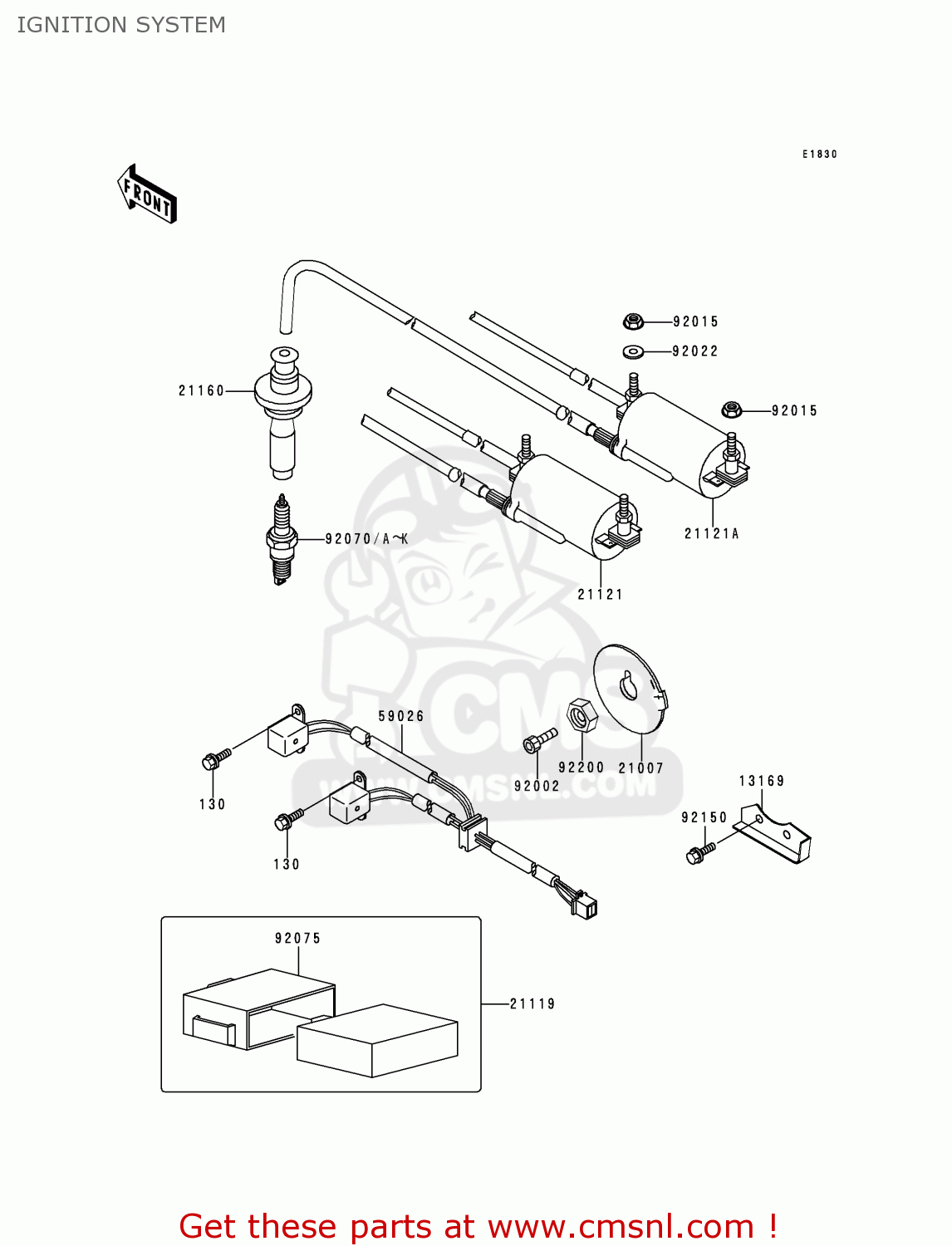 IGNITION SYSTEM ZG1000A11 CONCOURS 1996 CANADA