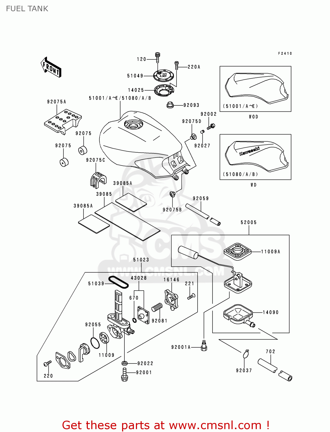 FUEL TANK ZG1000A11 CONCOURS 1996 CANADA
