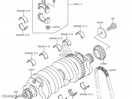 CRANKSHAFT - ZG1000A11 CONCOURS 1996 CANADA