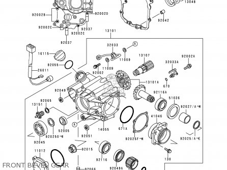 FRONT BEVEL GEAR - ZG1000A11 CONCOURS 1996 CANADA