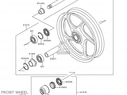 FRONT WHEEL - ZG1000A11 CONCOURS 1996 CANADA