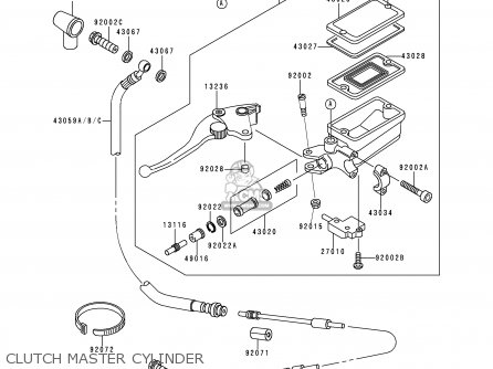 CLUTCH MASTER CYLINDER - ZG1000A11 CONCOURS 1996 CANADA