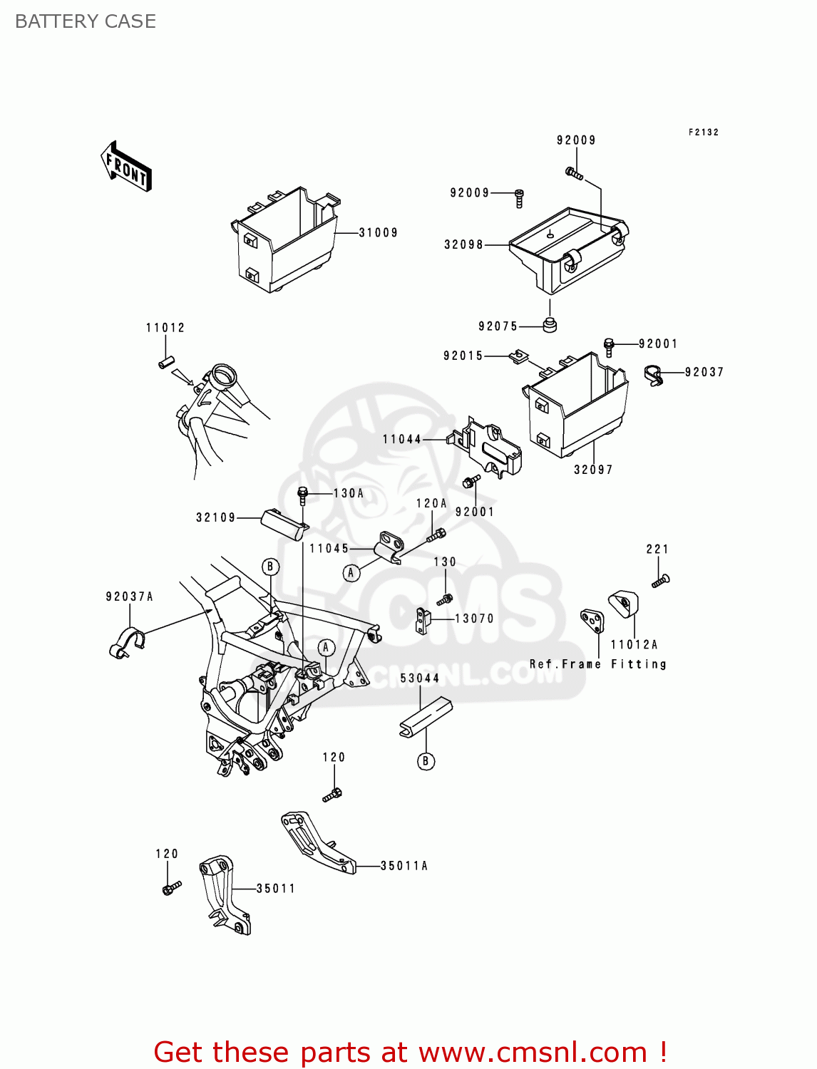 BATTERY CASE ZG1000A12 CONCOURS 1997 USA CALIFORNIA CANADA