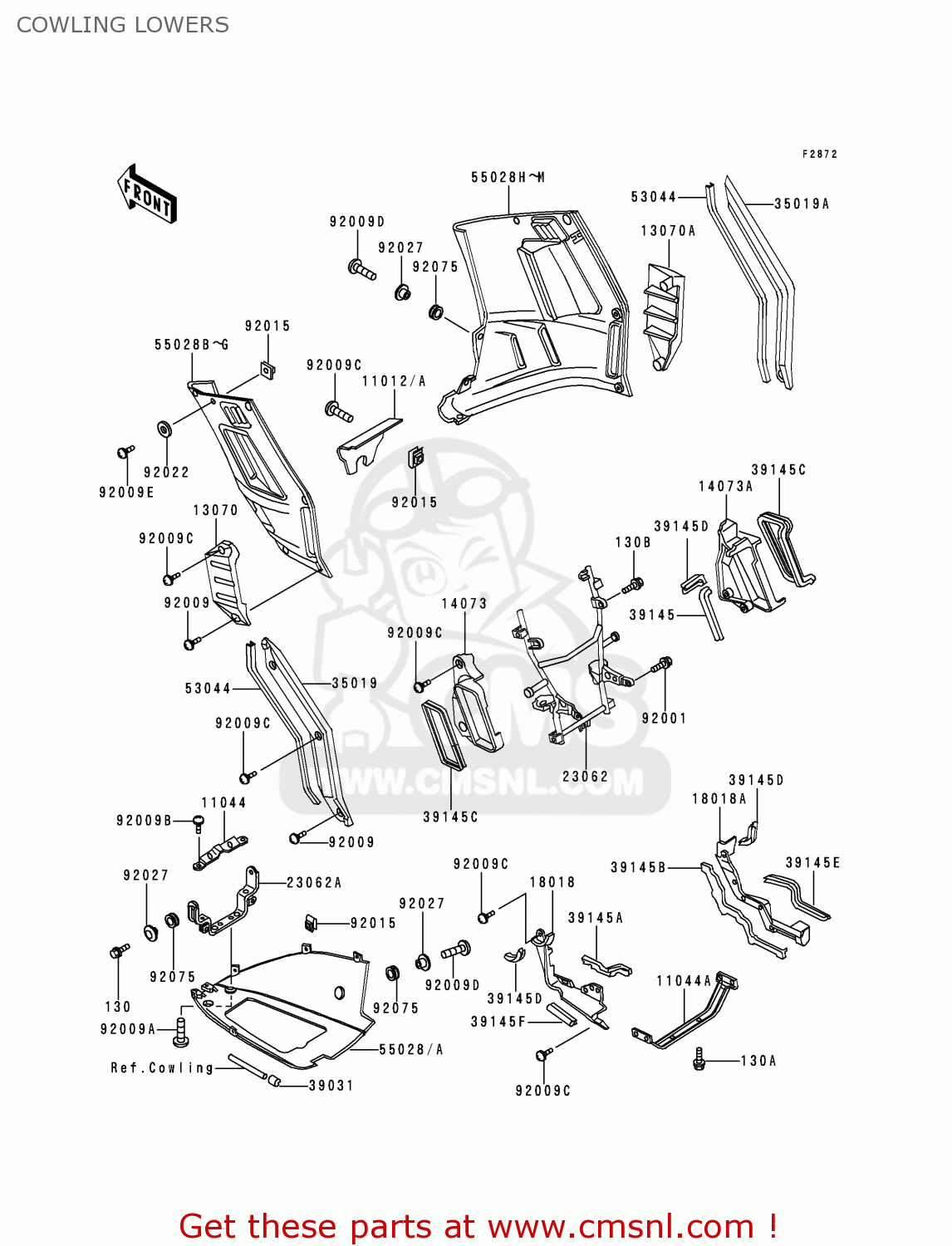 COWLING LOWERS ZG1000A12 CONCOURS 1997 USA CALIFORNIA CANADA