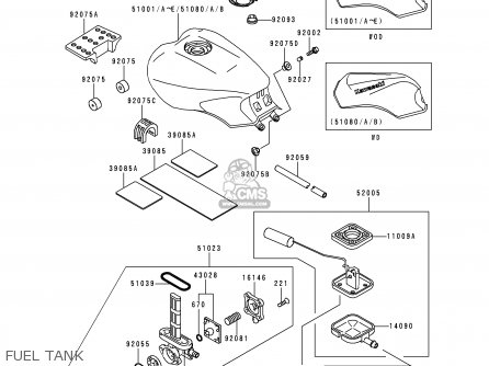 FUEL TANK - ZG1000A12 CONCOURS 1997 USA CALIFORNIA CANADA