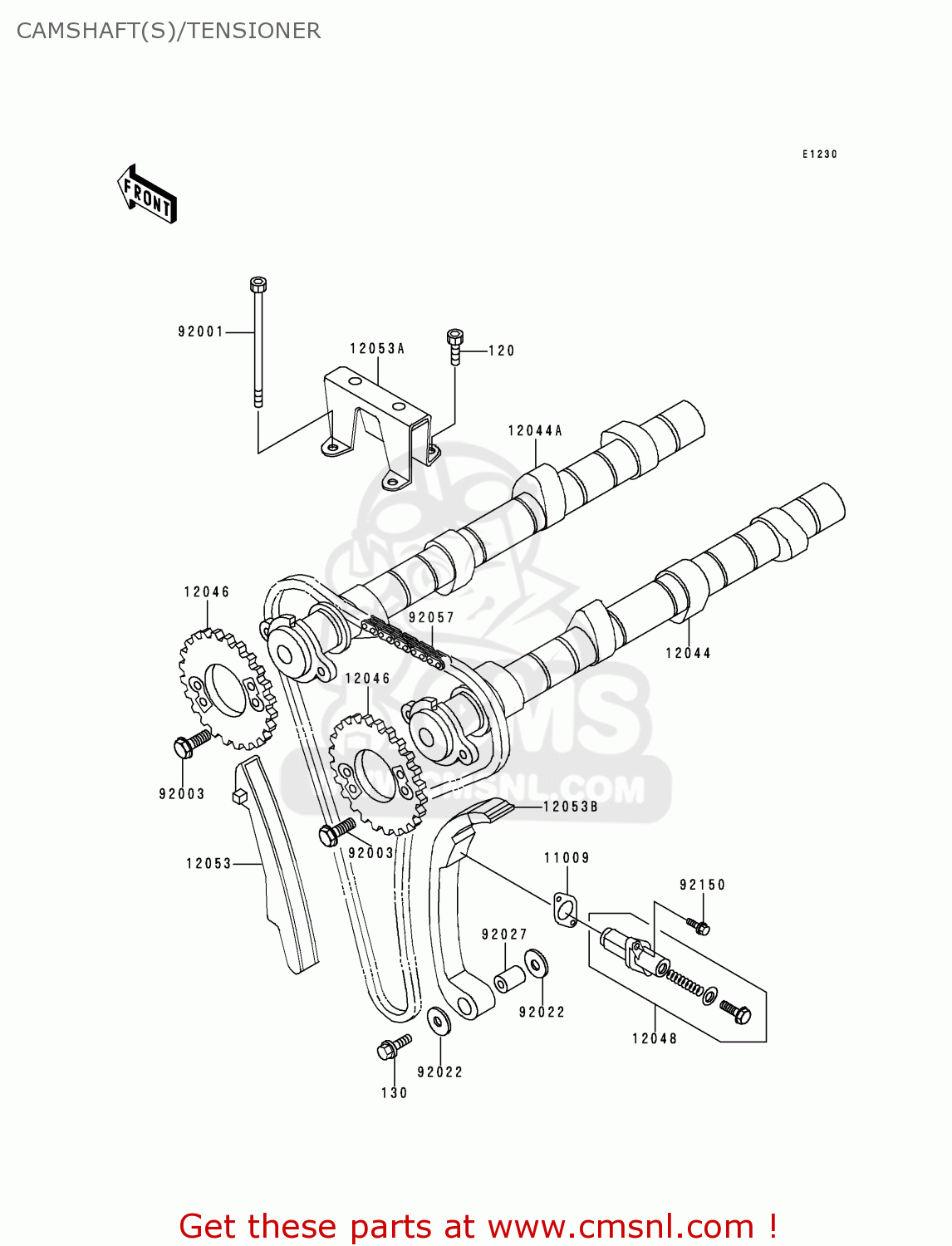 CAMSHAFT(S)/TENSIONER ZG1000A13 1000GTR 1998 FRANCE FG
