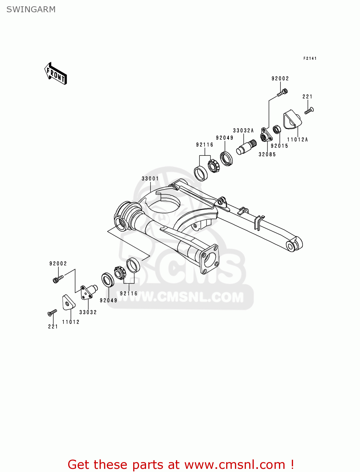 SWINGARM ZG1000A13 1000GTR 1998 FRANCE FG