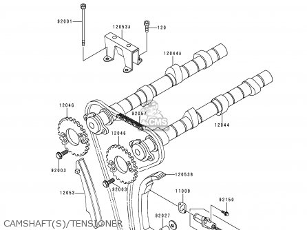 CAMSHAFT(S)/TENSIONER - ZG1000A13 1000GTR 1998 FRANCE FG