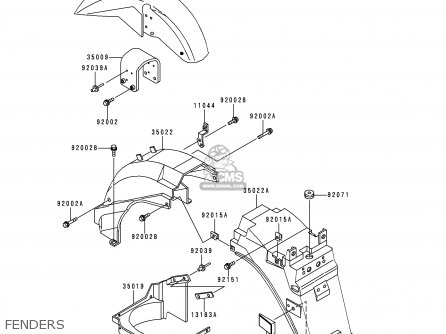 FENDERS - ZG1000A13 1000GTR 1998 FRANCE FG