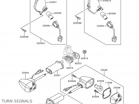 TURN SIGNALS - ZG1000A13 1000GTR 1998 FRANCE FG