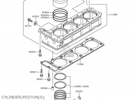 CYLINDER/PISTON(S) - ZG1000A13 CONCOURS 1998 USA CALIFORNIA CANADA