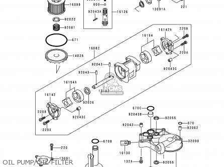OIL PUMP/OIL FILTER - ZG1000A13 CONCOURS 1998 USA CALIFORNIA CANADA