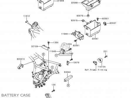 BATTERY CASE - ZG1000A13 CONCOURS 1998 USA CALIFORNIA CANADA