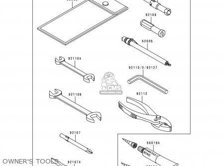OWNER'S TOOLS - ZG1000A13 CONCOURS 1998 USA CALIFORNIA CANADA