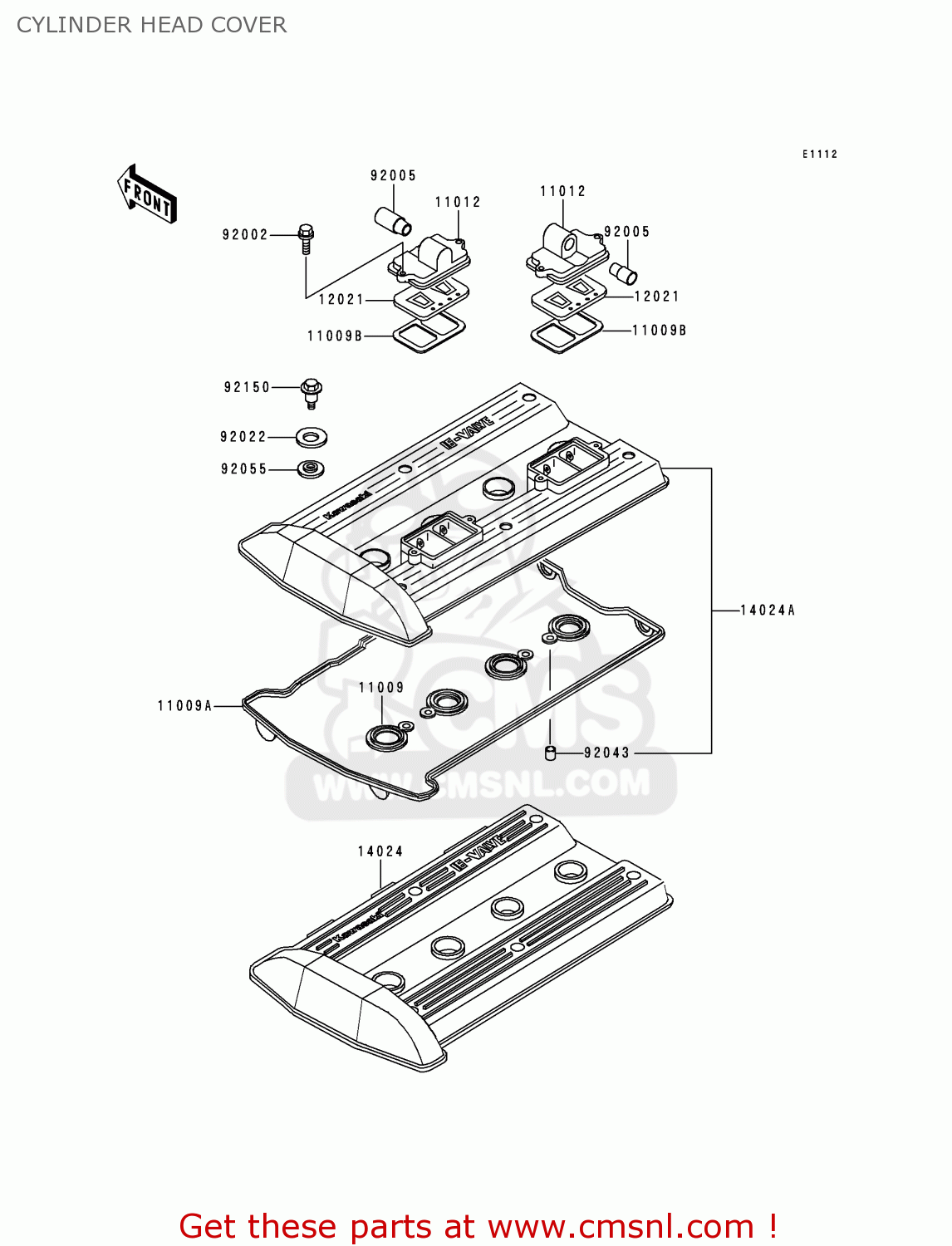 CYLINDER HEAD COVER ZG1000A14 1000GTR 1999 UNITED KINGDOM FR NL FG NR SD ST